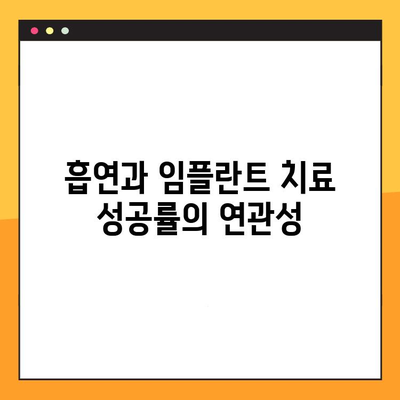 흡연자, 임플란트 성공 위한 뼈 품질 유지 전략 | 흡연, 임플란트, 뼈 이식, 치료 성공률, 팁