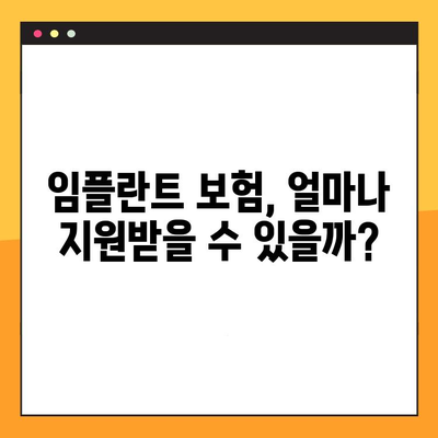 보험 적용 임플란트, 똑똑하게 받는 꿀팁 | 임플란트 비용, 보험 혜택, 치과 선택 가이드